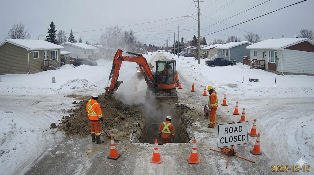 Road Closure and Service Disruption on Mallard Crescent Due to Water Break